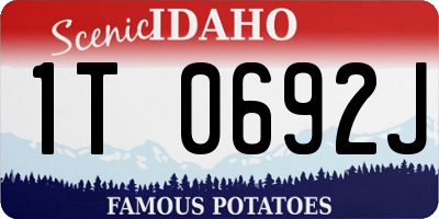 ID license plate 1T0692J