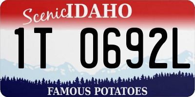 ID license plate 1T0692L