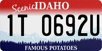 ID license plate 1T0692U