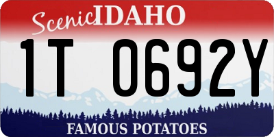 ID license plate 1T0692Y