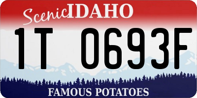 ID license plate 1T0693F