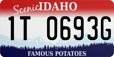ID license plate 1T0693G