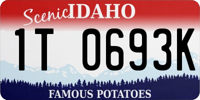 ID license plate 1T0693K