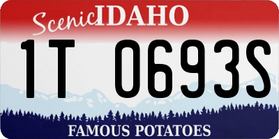 ID license plate 1T0693S