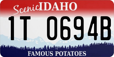 ID license plate 1T0694B