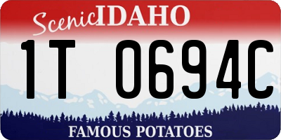 ID license plate 1T0694C