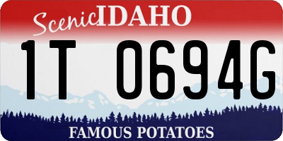 ID license plate 1T0694G