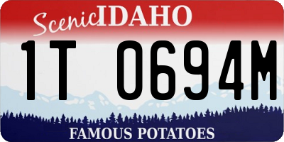 ID license plate 1T0694M