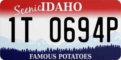 ID license plate 1T0694P