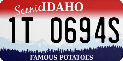 ID license plate 1T0694S