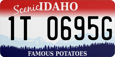 ID license plate 1T0695G