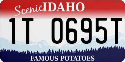 ID license plate 1T0695T