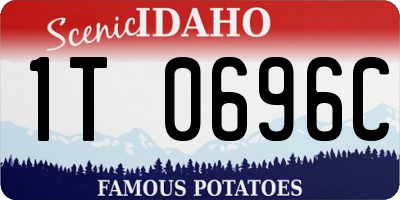 ID license plate 1T0696C