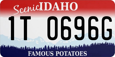 ID license plate 1T0696G