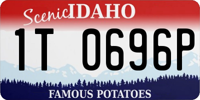 ID license plate 1T0696P
