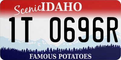ID license plate 1T0696R
