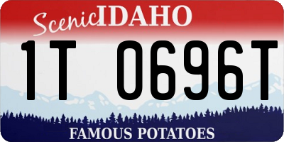 ID license plate 1T0696T