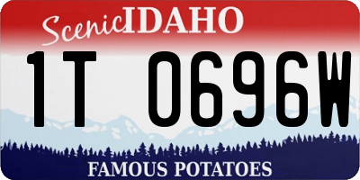 ID license plate 1T0696W
