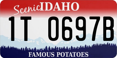 ID license plate 1T0697B