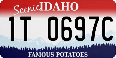 ID license plate 1T0697C