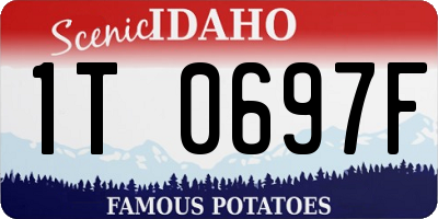 ID license plate 1T0697F
