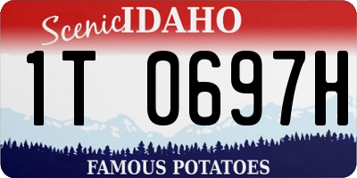 ID license plate 1T0697H