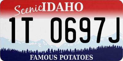 ID license plate 1T0697J