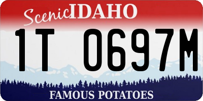 ID license plate 1T0697M