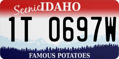 ID license plate 1T0697W