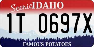 ID license plate 1T0697X