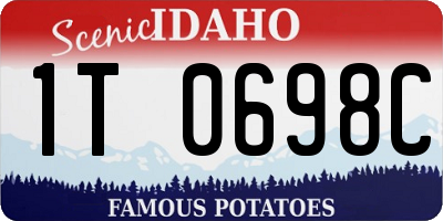 ID license plate 1T0698C