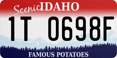 ID license plate 1T0698F