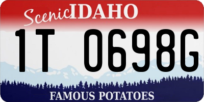 ID license plate 1T0698G