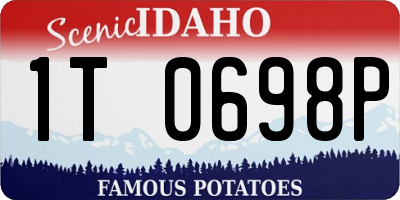 ID license plate 1T0698P