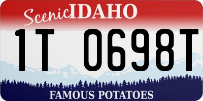 ID license plate 1T0698T