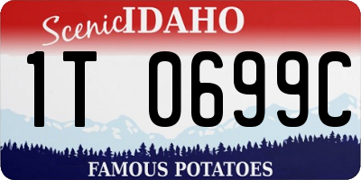 ID license plate 1T0699C