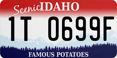 ID license plate 1T0699F