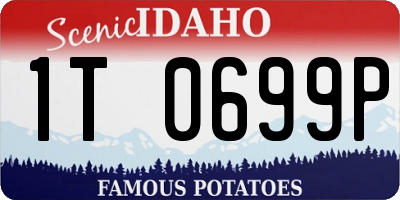 ID license plate 1T0699P