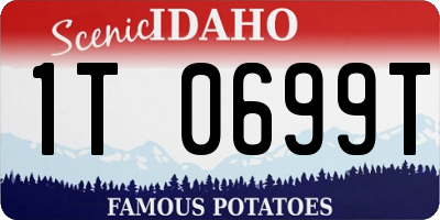 ID license plate 1T0699T