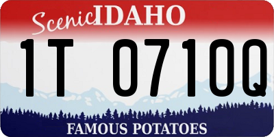 ID license plate 1T0710Q