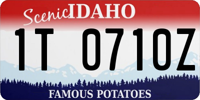 ID license plate 1T0710Z