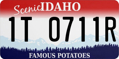 ID license plate 1T0711R