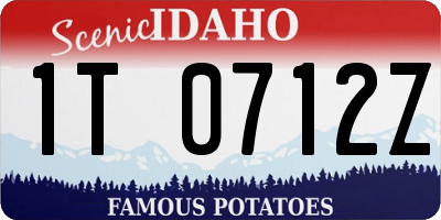 ID license plate 1T0712Z