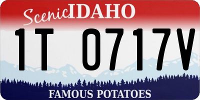 ID license plate 1T0717V