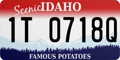 ID license plate 1T0718Q