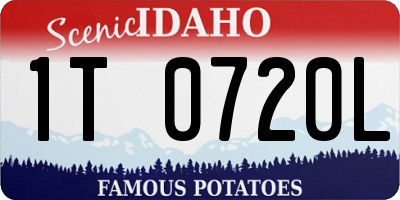 ID license plate 1T0720L