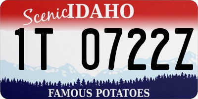 ID license plate 1T0722Z