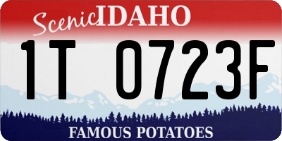 ID license plate 1T0723F