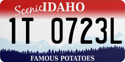 ID license plate 1T0723L