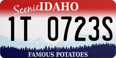 ID license plate 1T0723S